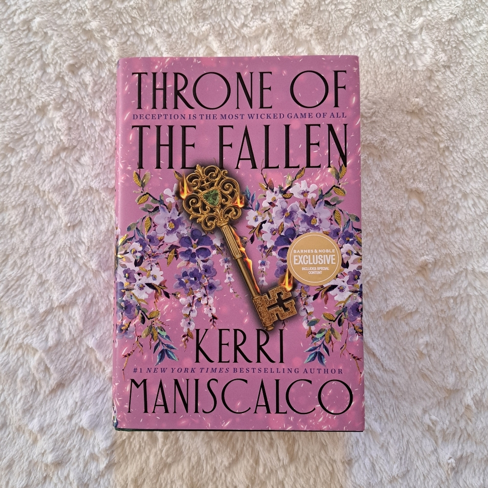 Throne of the Fallen by Kerri Maniscalco Signed B&N Exclusive Edition Hardcover